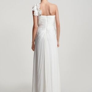 Tadashi Shoji One Strap Silk Wedding Dress 12